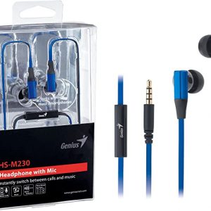 Genius Earphone HS-M230 BLUE NOISE ISOLATING