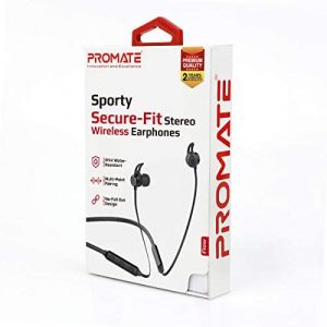 Promate Wireless Headphone, Lightweight IPX4 Water-Resistant Bluetooth 5.0 Stereo Earphones