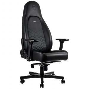 noblechairs Icon Real Leather Gaming Chair Black
