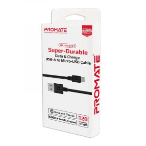 Promate "Super-Durable Data & Charge USB-A to Micro-USB Cable