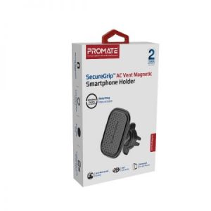 Promate SecureGrip™ AC Vent Magnetic Smartphone Holder-VENTMAG-XL
