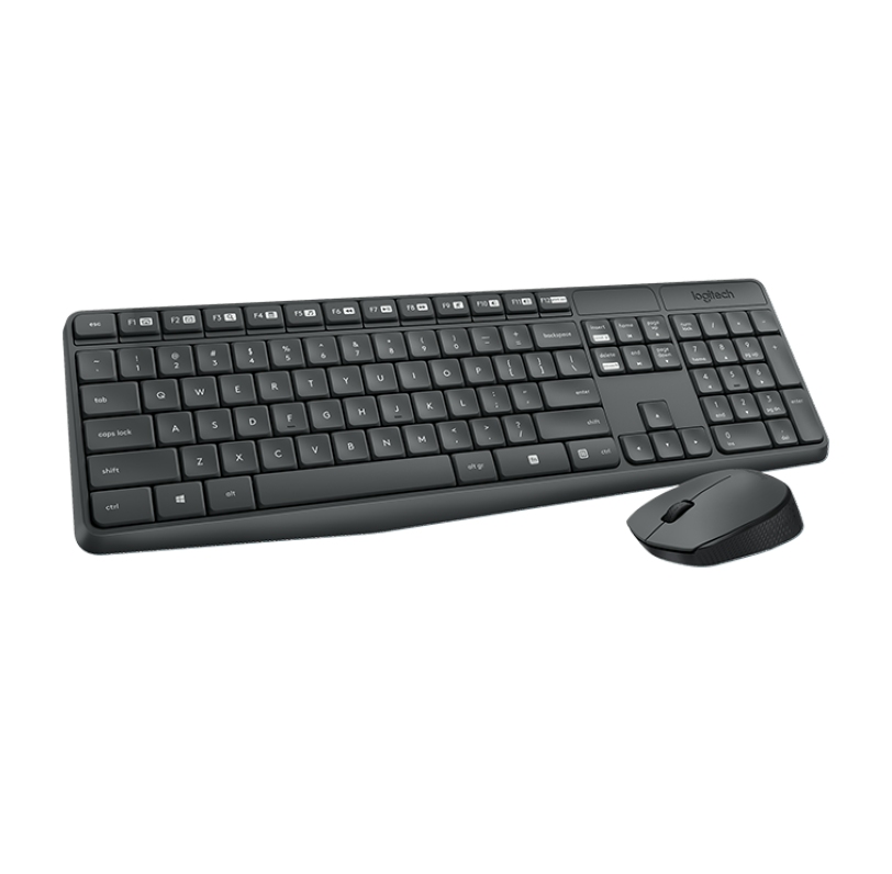 Logitech wireless Keyboard and Mouse Combo MK235-GREY-ARA 920-007927 - Image 2