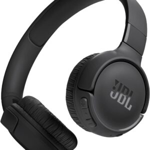 JBL Tune 520BT - Wireless Headphones, Up to 57H Battery Life and Speed Charge, Lightweight, Foldable Design, Hands-Free Calls with Voice Aware (Black)