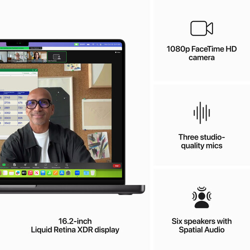Apple 2023 MacBook Pro Laptop M3 Pro chip with 12‑core CPU, 18‑core GPU: Built for Apple Intelligence, 16.2-inch Liquid Retina XDR Display, 36GB Unified Memory, 512GB SSD - Image 5