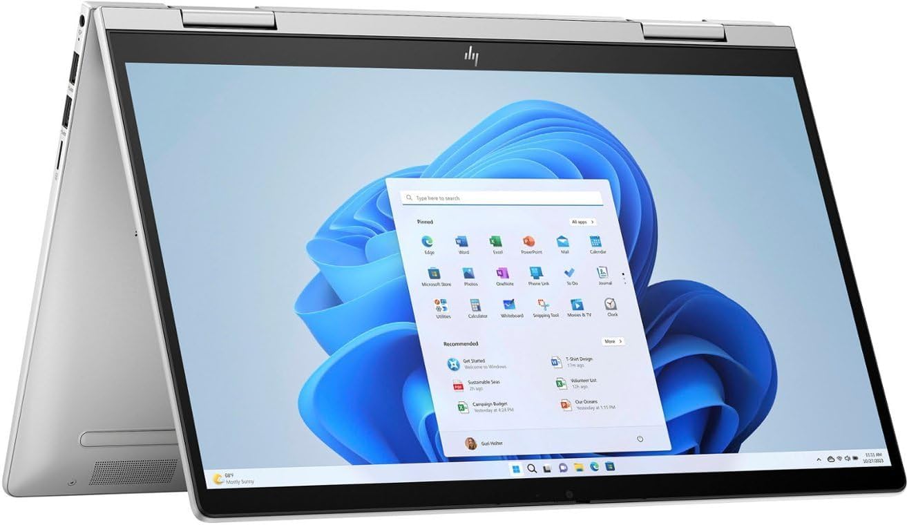 HP Envy-14-ES1023DX Business Laptop, 10 Cores Intel Core 7 150U Intel Graphics, 16GB DDR4 RAM 512GB SSD, 14" FHD 60Hz LED-backlit Touchscreen Display