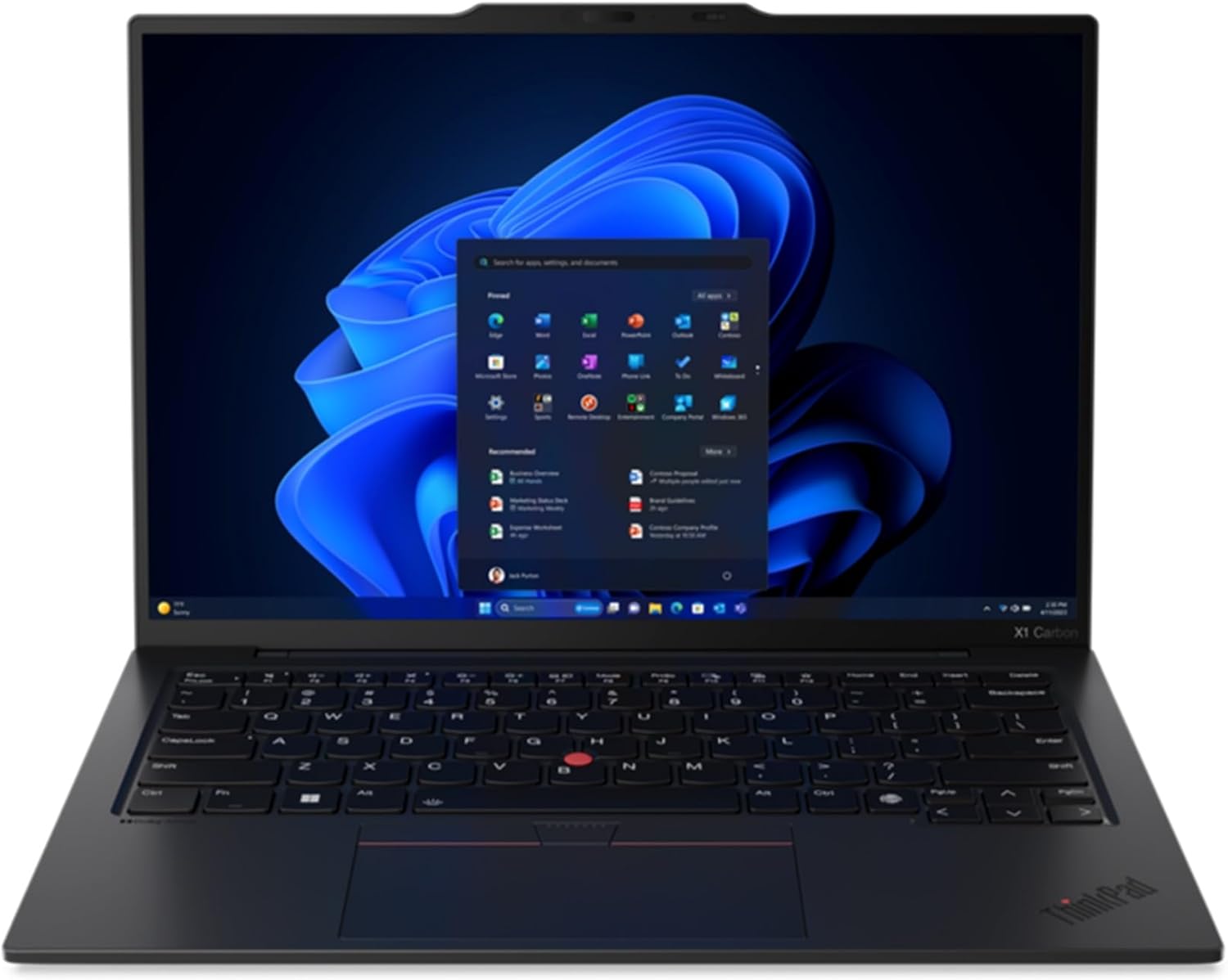Lenovo Gen 12 ThinkPad X1 Carbon Laptop with Intel Ultra 7 165U vPro Processor, 14" WUXGA 100% sRGB Touchscreen, 32GB 6400MHz RAM, 1TB Gen4 Performance SSD
