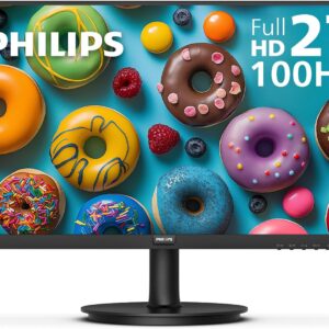 PHILIPS 27 inch Framless Full HD (1920 x 1080) 100Hz Monitor, VESA, HDMI x 1, VGA Port x1, Eye Care, 4 Year Advance Replacement Warranty, 271V8LB
