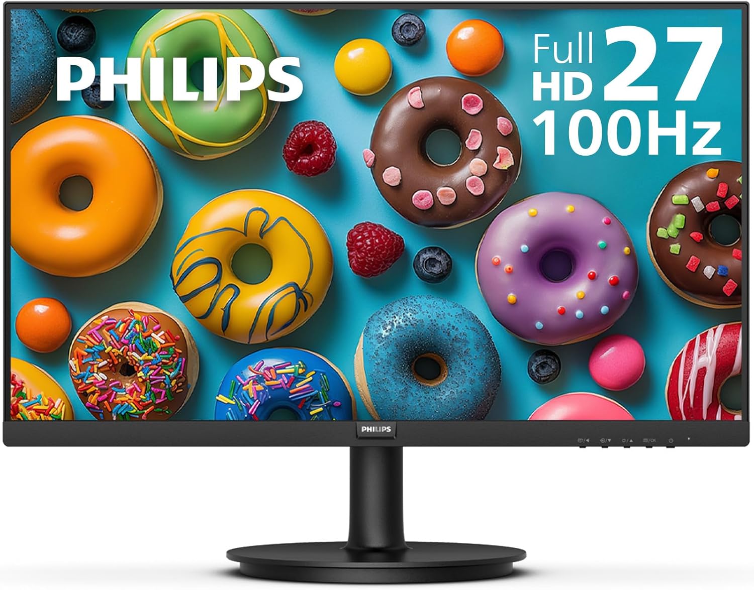 PHILIPS 27 inch Framless Full HD (1920 x 1080) 100Hz Monitor, VESA, HDMI x 1, VGA Port x1, Eye Care, 4 Year Advance Replacement Warranty, 271V8LB