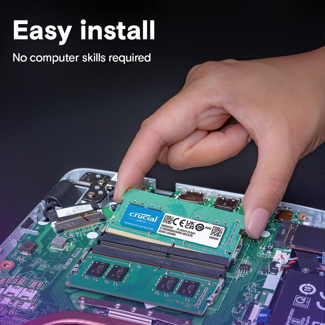 Crucial RAM CT32G4SFD832A 32GB DDR4 3200MHz CL22 (or 2933MHz or 2666MHz) Laptop Memory - Image 3