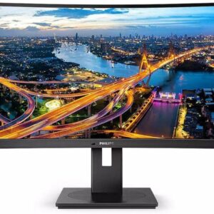 Philips 346B1C UltraWide 34" Curved Monitor, UltraWide QHD 2K, USB-C and built-in KVM switch, 119% sRGB, USB-PD 90W, Height Adjustable, PowerSensor