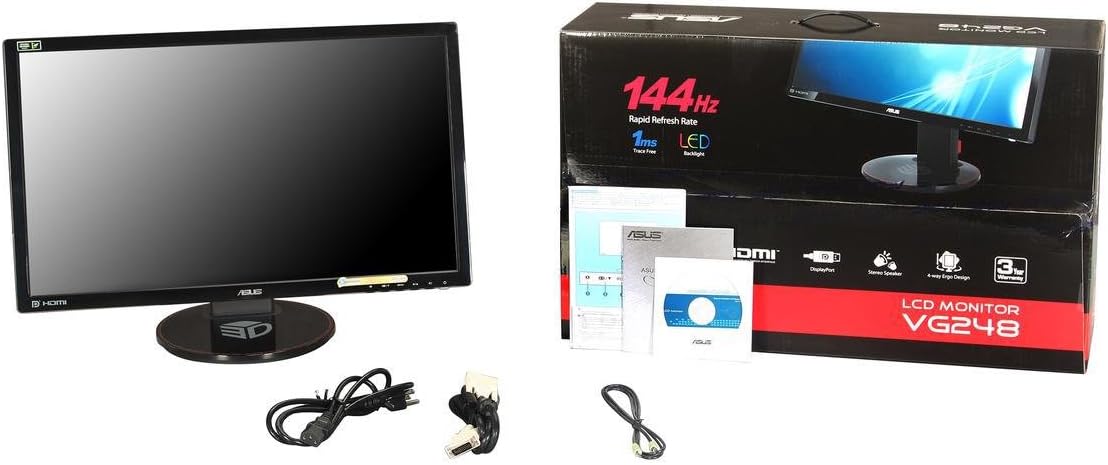 ASUS VG248QE 24" Full HD 1920x1080 144Hz 1ms HDMI Gaming Monitor - Image 4