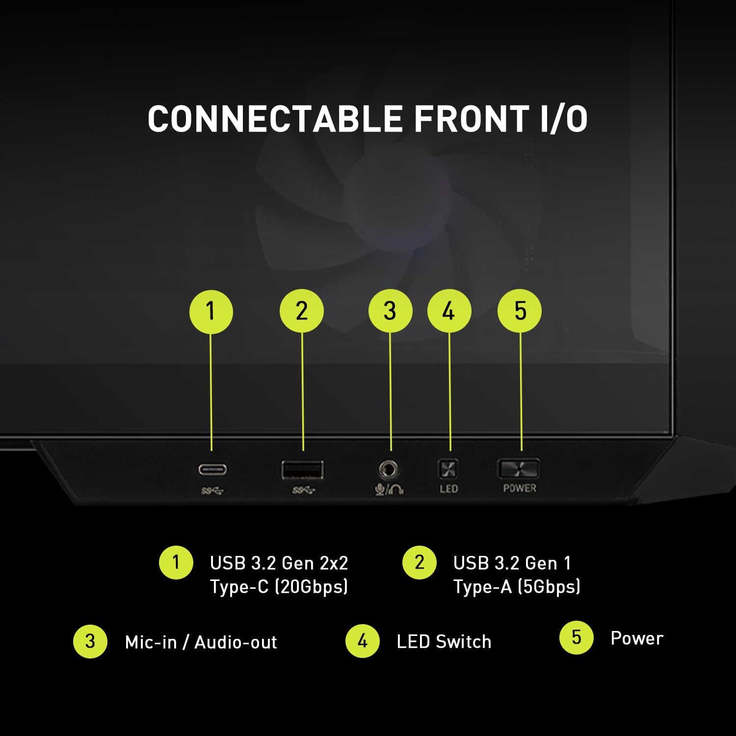 MSI MAG PANO M100R PZ Black - Premium Mid-Tower Gaming PC Case - Image 2