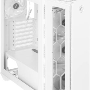 MSI MPG GUNGNIR 110R WHITE - Premium Mid-Tower Gaming PC Case
