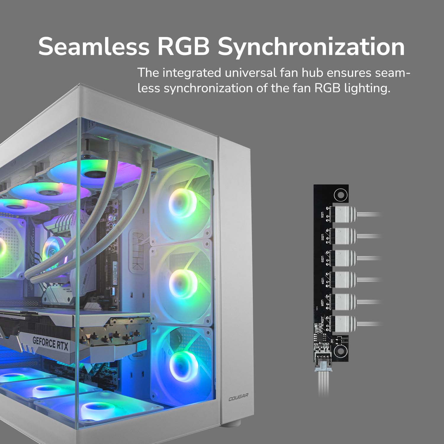 COUGAR Case FV150 RGB WHITE & Black - Image 10