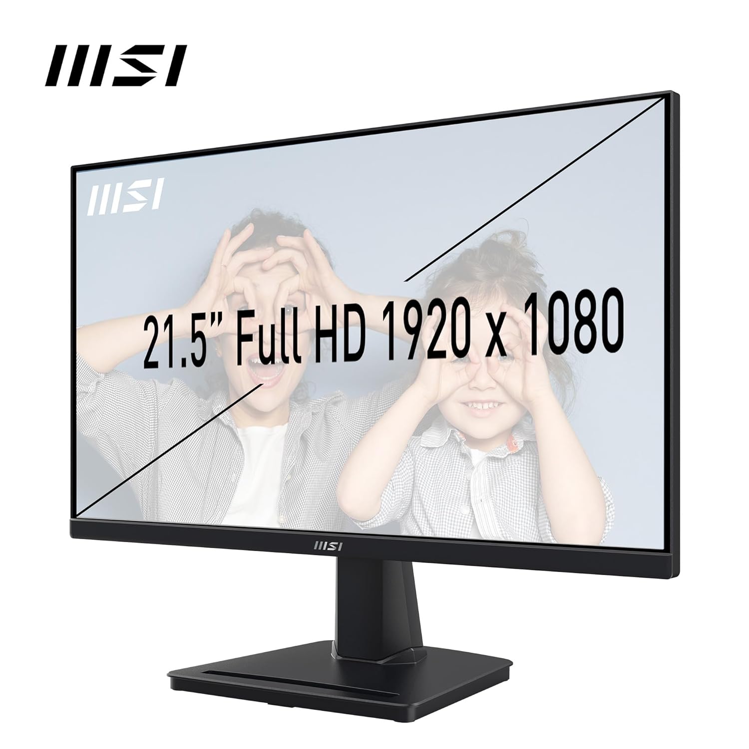 MSI PRO MP225 21.5 Inch Full HD Office Monitor - 1920 x 1080 IPS Panel, 100 Hz, Eye-Friendly Screen, Tilt-Adjustable - HDMI, D-Sub (VGA) - Image 3