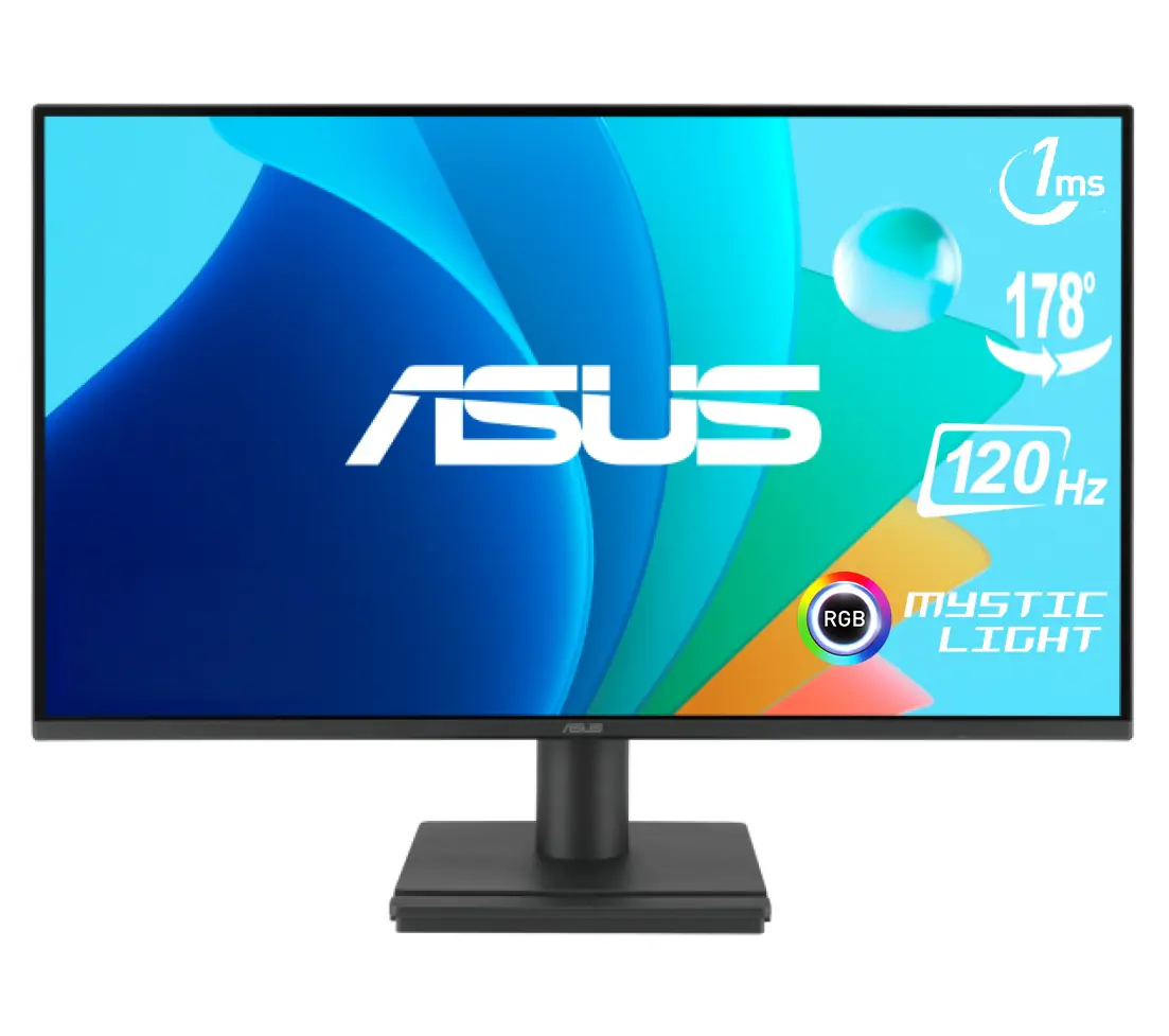 ASUS VA249HG Eye Care Gaming Monitor – 23.8” Full HD IPS, 120Hz, 1ms MPRT, Adaptive-Sync, Frameless, HDMI/VGA, Low Blue Light, VESA Wall Mount | Tax Free