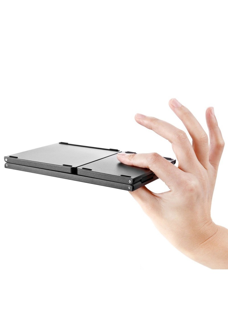 Green Lion Foldable Bluetooth Keyboard – Portable, Quiet, and Universal Compatibility – Gray - Image 3