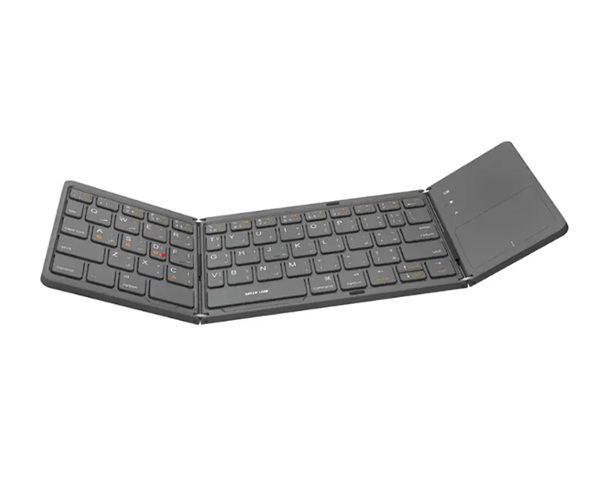 Green Lion Foldable Bluetooth Keyboard – Portable, Quiet, and Universal Compatibility – Gray