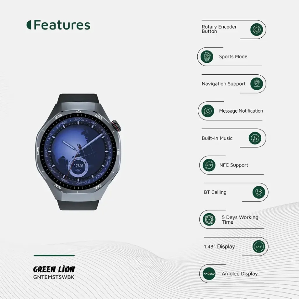 Green Lion Tech Master Smart Watch - Image 2