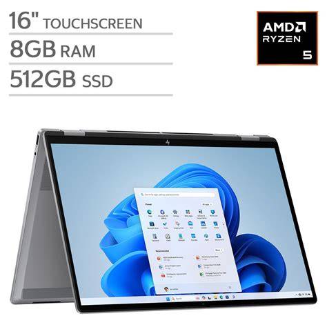 HP OmniBook X Flip 16-BE0005CL 2-in-1 Laptop | AMD Ryzen AI 5 220 / 8GB DDR5 / 512GB NVMe SSD / AMD Radeon 740M / 16" 2K touchscreen - Image 3